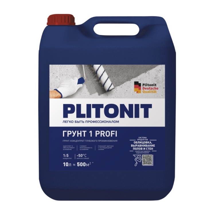 Грунт-концентрат 1:5 Plitonit Profi 1, 10л