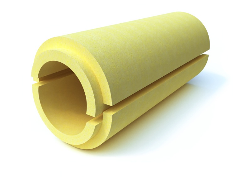 Скорлупа  для теплоизоляции труб ППУ С 1000х110х60 мм