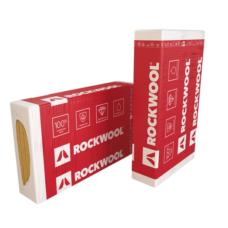 Утеплитель Rockwool Файер Баттс 110 КФ, 1000х600х50 мм, 4 шт. уп